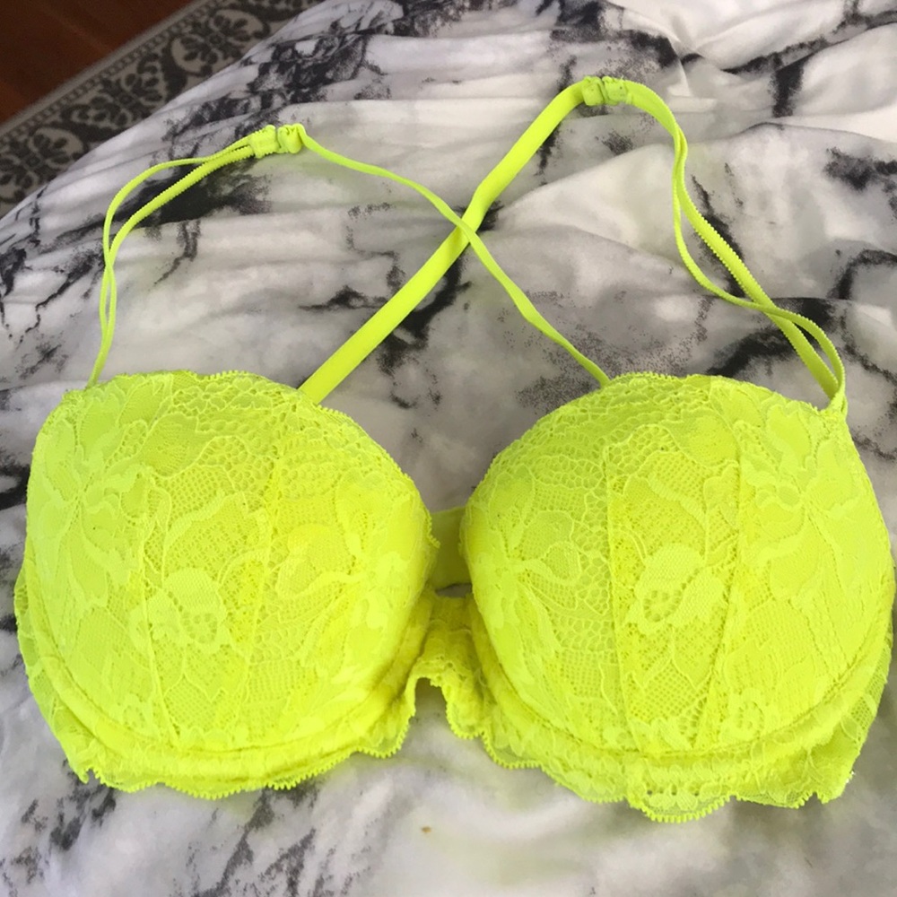 PINK  lace bra